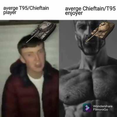 averge T95/Chieftain player vs Chieftain/T95 enjoyer