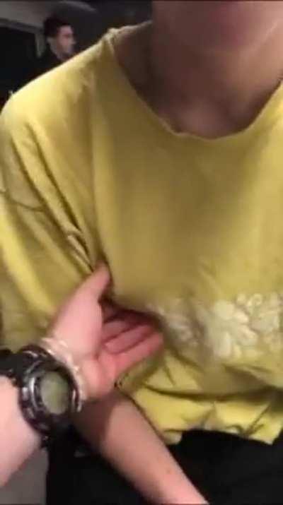 Flashing and touching in the lecture room