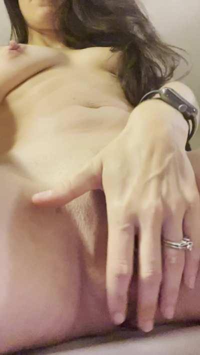 I wish everyone who likes this post could feel just how wet my mom pussy is