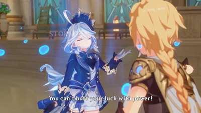 Furina plays rock paper scissors | Crying Furina X Aqua Konosuba