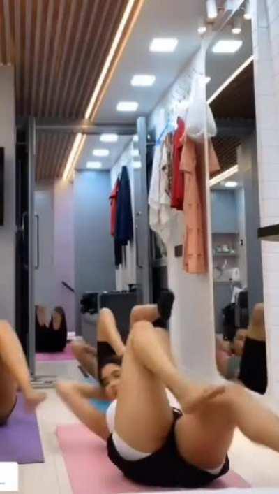 Janhvi Kapoor in a yoga session