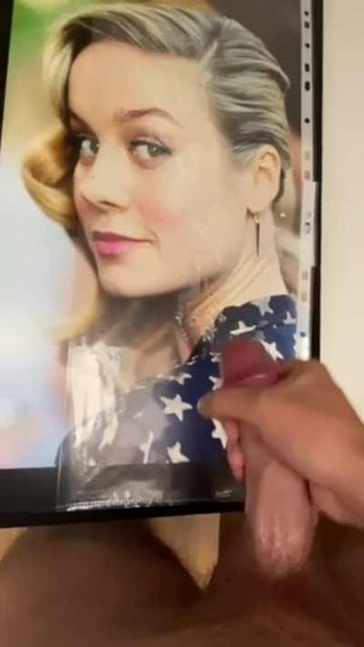 my bud jerkin his big hard cock 2 Brie Larson - and hot cum tribute - If u want 2 b fed celebs and porn and show off jerkin over them on a second screen - public or private sessions - add hertsgirls on k1k - second screen required