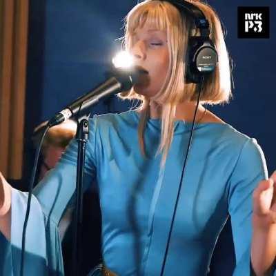 Short chat with Aurora before her cover of Boney M's 