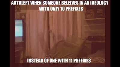 You don't believe in Anarcho-Crypto-Maxist-Lenninist-Trotskyist Communism with Juche and Hitler Characteristics? Cringe.