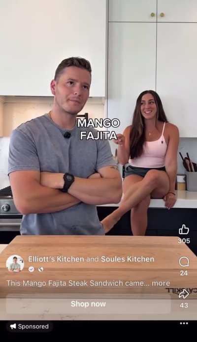 A cooking ad with feet?