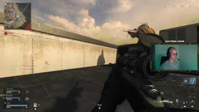 Petey with the heli snipe on stream