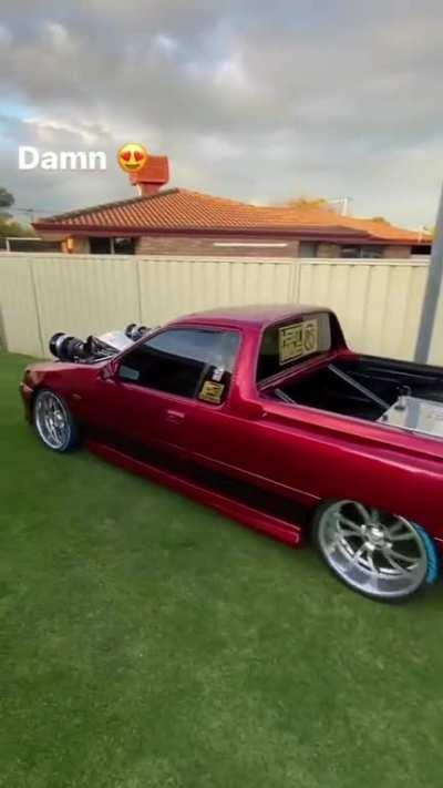 Twin 80mm billet turbo LSX Holden Commodore ute