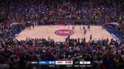 [Highlight] The Detroit Pistons defeat the Orlando Magic 116-94 in Game 7 to advance to the Eastern Conference Semifinals.