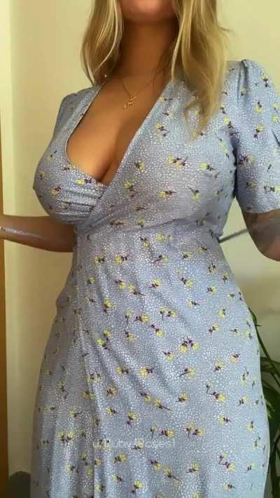 From sundress to undress in 2.5 seconds 😅