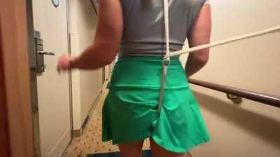 I was told to wear an anal hook and walk down the cruise ship hallway while he held my leash! [f]