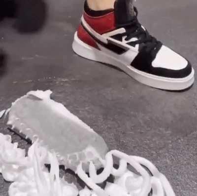 Why have such large toe-rings while wearing sneakers?