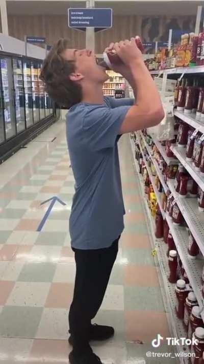 Destroying stuff in grocery stores