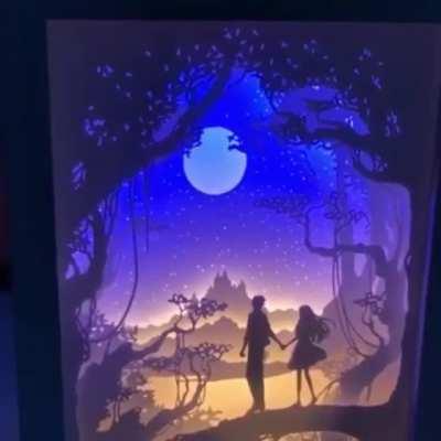 A cute little paper light box