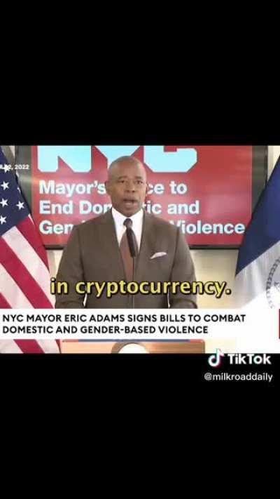NYC Mayor stands by BTC and blockchain tech after fall of FTX