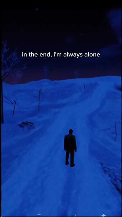 Only true irl friend moved away for college a year ago. We barely talk now. I have no one else.