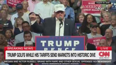 Trump freaks out over Obama playing too much golf