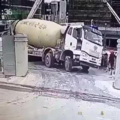 Cost of truck, damage to whatever below, cost to remove, impact to construction schedule, etc. = bloody expensive!