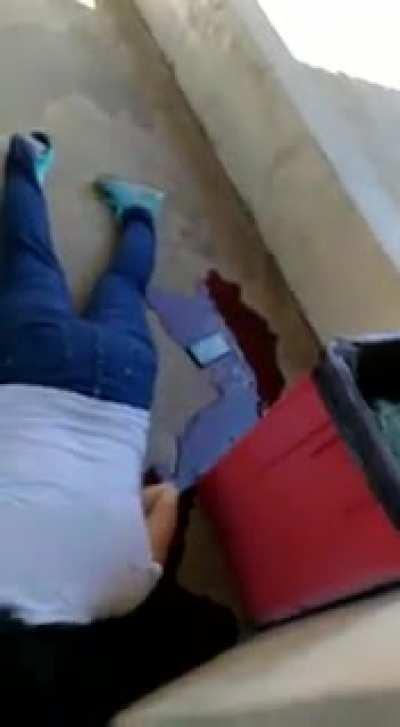 Image of the corpse of a student killed during the Suzano Massacre, perpetrated on March 13, 2019, which left 10 dead, including the perpetrators. | WARNING GRAPHIC.