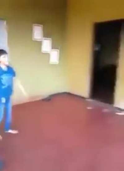 To push someone older than you, and expect no reaction from them