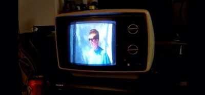 (I DO NOT OWN THIS VIDEO) so basically this man gets rickrolled by thrift store owner through a vhs tape.