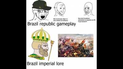 Brazil republic gameplay vs Brazil Empire lore