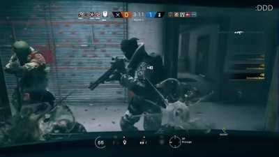 Saving the hostage with style.