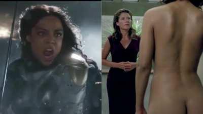 Tessa Thompson - Superhero Dressed vs Undressed