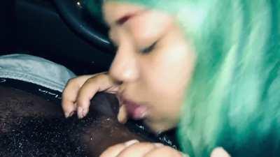 Whole time, her husband in the bed sleep