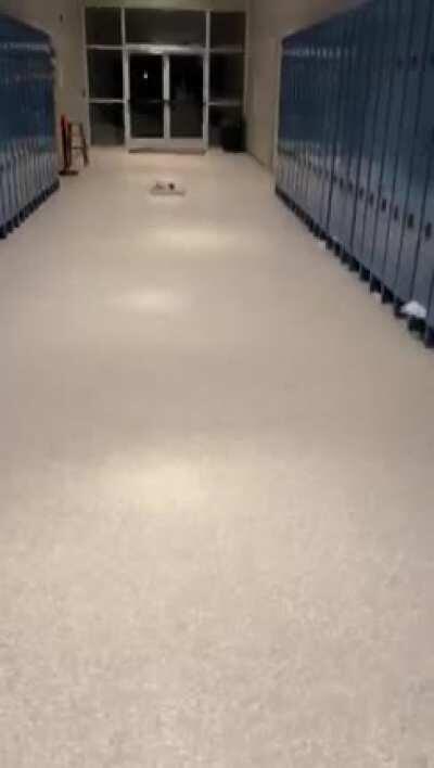 We made a robot play Duty Propaganda (in Russian) and drove it around a school.