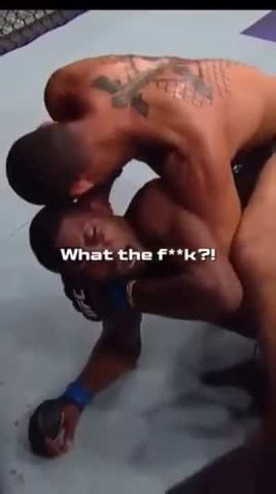 Kevin Holland keeping it real during a fight