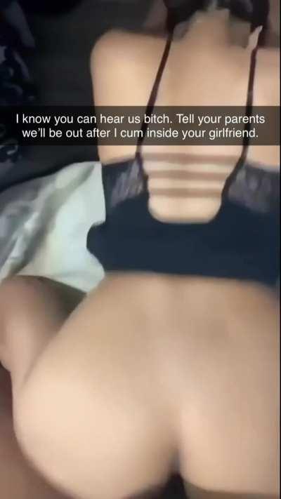 While my parents were making us dinner…