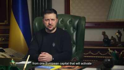 President Zelensky's Latest Address. 19/01/23. Duration 5m38. English Subtitles.
