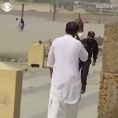 Karachi police roller skating