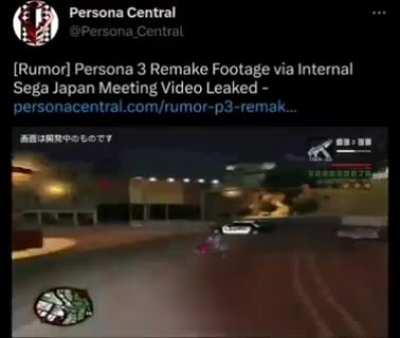 Persona 3 remake looks great!