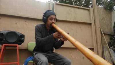 didgeridoo techno, mixing with #crossdj app