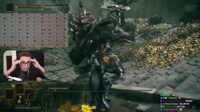 This guy's pet goldfish beat Godrick. What's your excuse? 