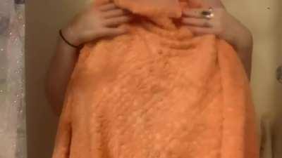 Just finishing up in the shower