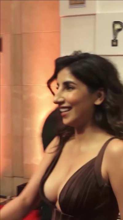 Who thoughted that Parul Gulati which even in normal insta posts Teases so much would wear this Plunging Neckline Dress Showing Massive Cleavage. Bitch in Heat