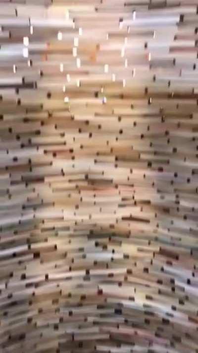 Infinite book tunnel in a library