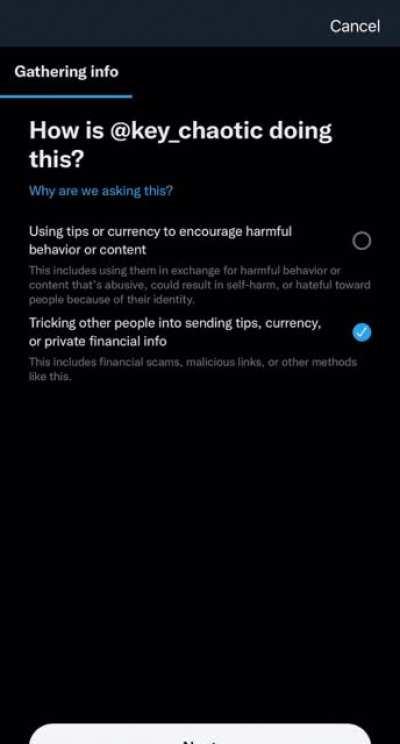 How to report her page: click the three dots up top right and follow this video. Add additional information at the end about her meetup scams in her bio. Good luck boys.