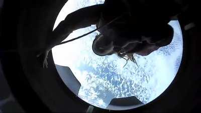 First Video of SpaceX Dragon's Cupola on the Inspiration4 mission