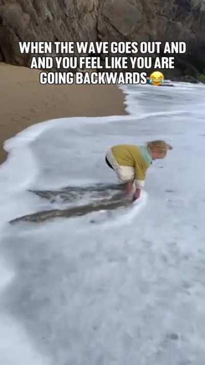 Kid doesn't know how waves work