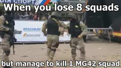 Brave infantry have made an ultimate sacrifice!