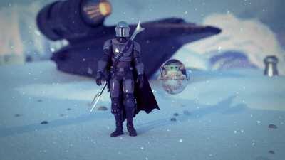 Happy New Year! Mando and Baby Yoda walking into 2021 like....