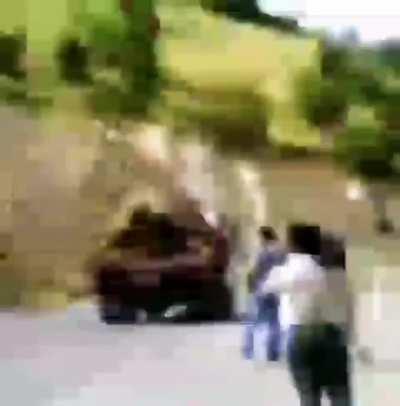 READ!! Im looking for a low quality video of a wheelchair/shopping cart moving by itself with a red circle and it has two people following it, it has the audio from this video. If anyone has it, pls lmk