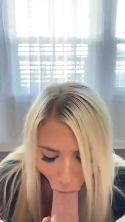 Blonde Girl Taking Huge Dick