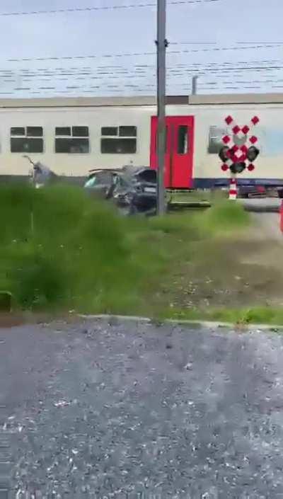 Panicking on train track