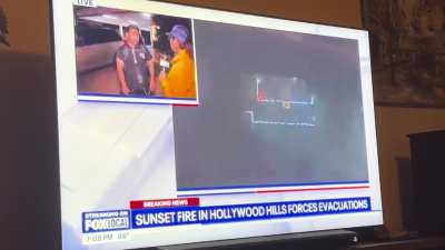 Man Interrupts Broadcast on Palisade Fires