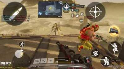 This guy kept camping up on the top of rust and killing be but in the end I think I got my revenge