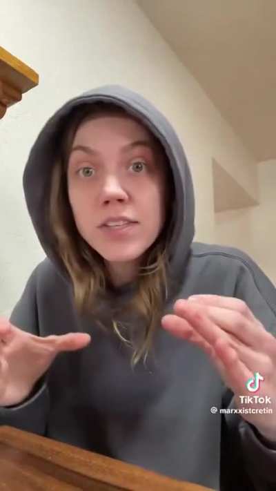 This girl is SPITTING